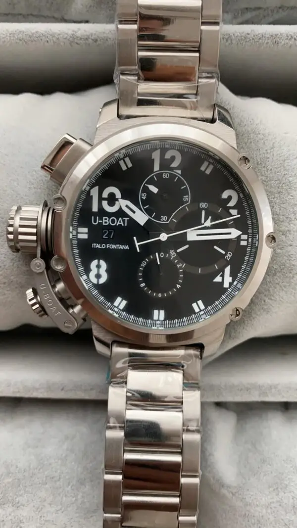 U-Boat Italo Fontana Chronograph Silver Siyah