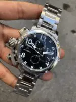 U-Boat Italo Fontana Chronograph Silver Siyah