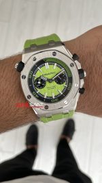 Audemars Piguet Royal Oak Offshore Diver Limon Yeşili Kadran 26703ST Lime Green 42mm Replika Saat