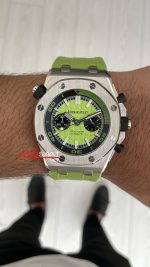 Audemars Piguet Royal Oak Offshore Diver Limon Yeşili Kadran 26703ST Lime Green 42mm Replika Saat