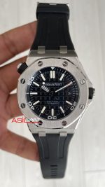 Audemars Piguet Royal Oak Offshore Diver Siyah Kadran 15710ST Silver 42 mm Replika Saat