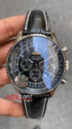Breitling Navitimer B01 AB0121211 Siyah Deri Kordon BNAV004