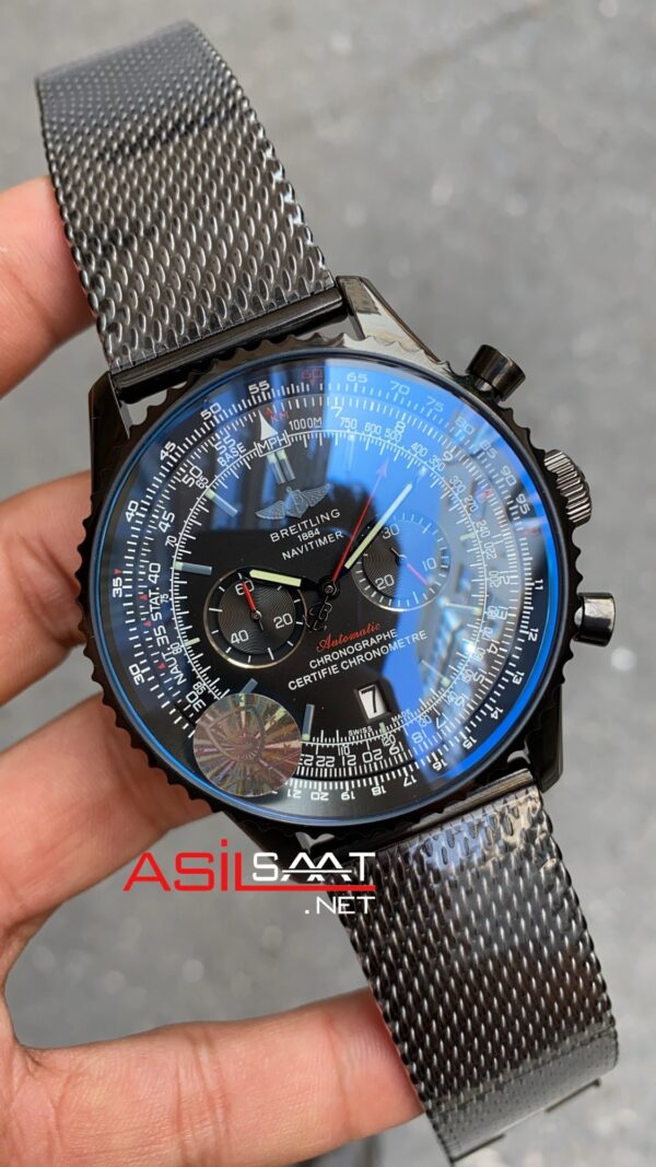 Breitling Navitimer B01 Hasır Kordon Siyah Breitling Navitimer B01 Hasır Kordon Siyah