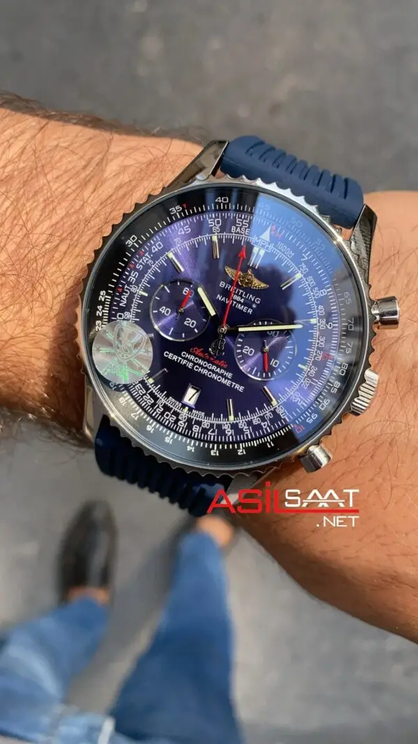 Breitling Navitimer B01 Mavi Kadran Çelik Kasa