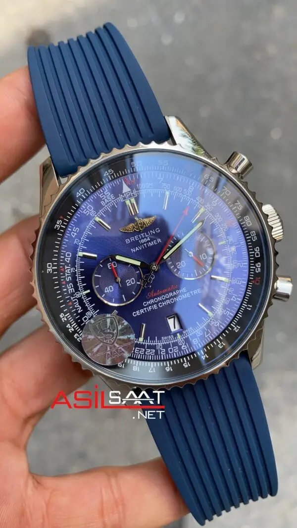 Breitling Navitimer B01 Mavi Kadran Çelik Kasa