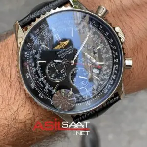 Breitling Navitimer B01 Siyah Deri Kordon BNAV004