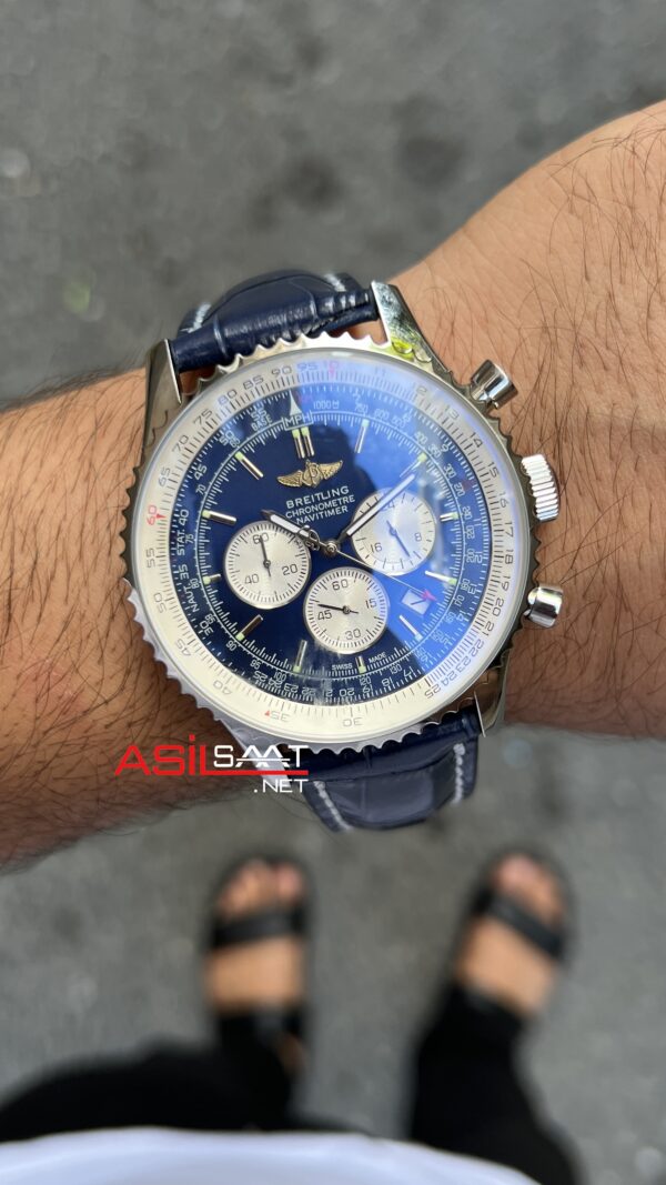 Breitling Navitimer Mavi AB0121211 Replika Saat Breitling Navitimer Mavi AB0121211 Replika Saat