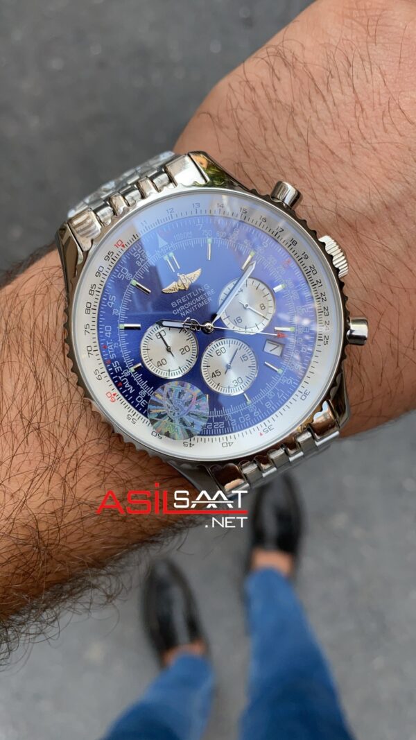 Breitling Navitimer Mavi AB0127211C1A1 Replika Saat