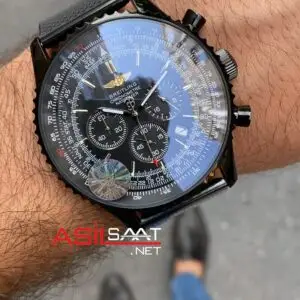 Breitling Navitimer PVD Siyah Hasır Kordon