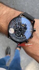 Breitling Navitimer PVD Siyah Hasır Kordon
