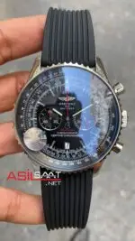 Breitling Navitimer Siyah Kadran Gümüş Kasa