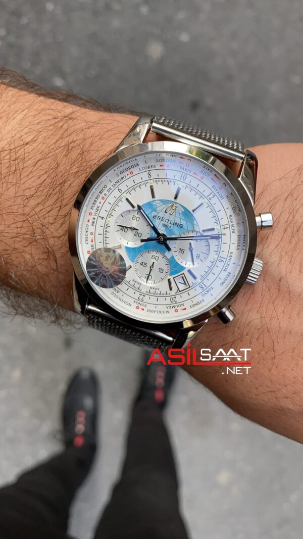 Breitling Transocean Unitime AB0510U0 Beyaz Kadran Breitling Transocean Unitime AB0510U0 Beyaz Kadran