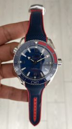 Omega Planet Ocean Seamaster 600M Pyeongchang Rubber Mavi Kadran Swiss ETA Saat VR+ Factory