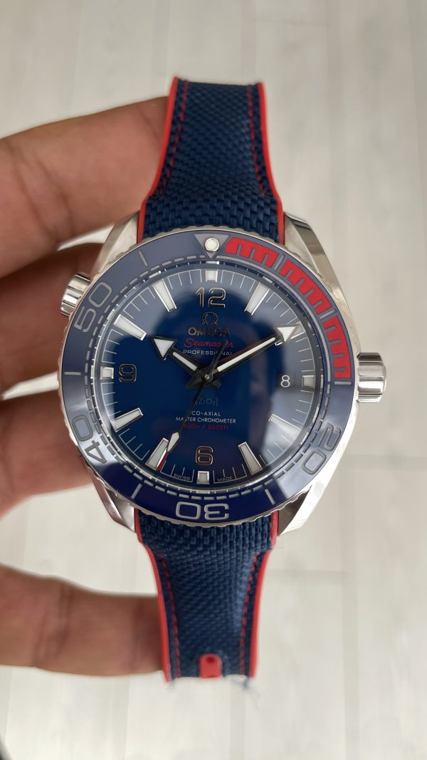 Omega Planet Ocean Seamaster 600M Pyeongchang Rubber Mavi Kadran Swiss ETA Saat VR+ Factory