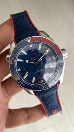 Omega Planet Ocean Seamaster 600M Pyeongchang Rubber Mavi Kadran Swiss ETA Saat VR+ Factory