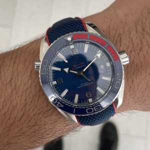 Omega Planet Ocean Seamaster 600M Pyeongchang Rubber Mavi Kadran Swiss ETA Saat VR+ Factory