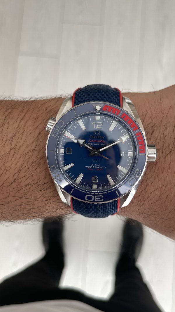 Omega Planet Ocean Seamaster 600M Pyeongchang Rubber Mavi Kadran Swiss ETA Saat VR+ Factory