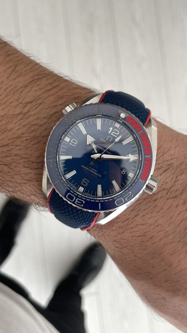 Omega Planet Ocean Seamaster 600M Pyeongchang Rubber Mavi Kadran Swiss ETA Saat VR+ Factory