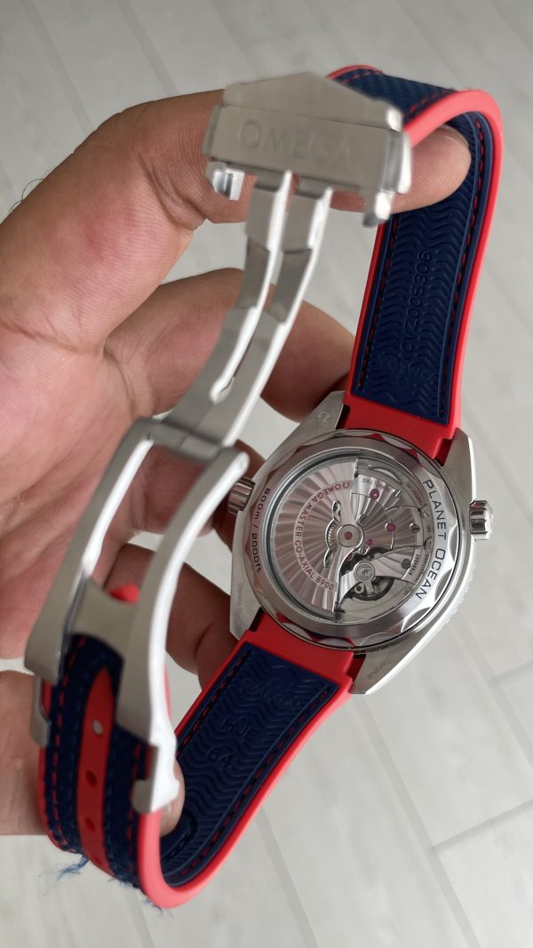 Omega Planet Ocean Seamaster 600M Pyeongchang Rubber Mavi Kadran Swiss ETA Saat VR+ Factory