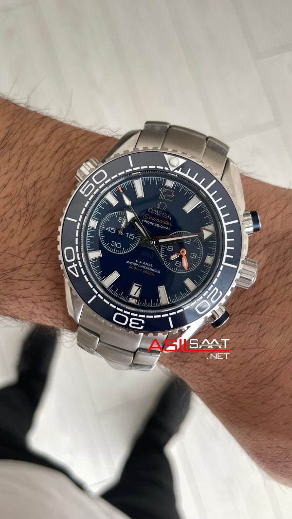 Omega Planet Ocean Seamaster Chronograph Mavi Kadran