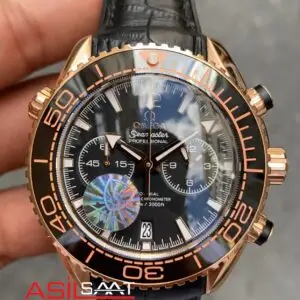 Omega Planet Ocean Seamaster Rose Deri Kordon