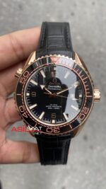 Omega Seamaster Planet Ocean Rose Siyah Replika Saat