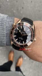 Omega Seamaster Planet Ocean Rose Siyah Replika Saat