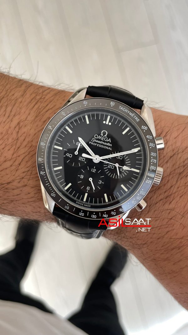 Omega Speedmaster Racing 43mm Siyah Deri Kayış Omega Speedmaster Racing 43mm Siyah Deri Kayış