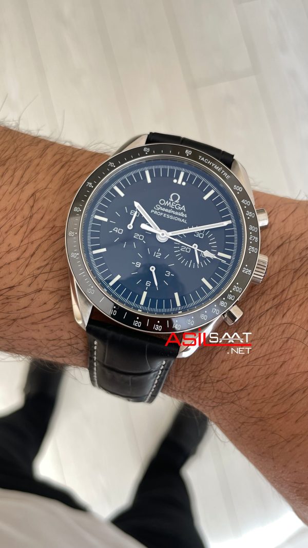 Omega Speedmaster Racing 43mm Siyah Deri Kayış Omega Speedmaster Racing 43mm Siyah Deri Kayış