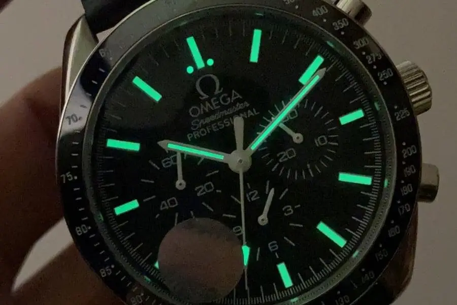 Omega Speedmaster Racing Gümüş Deri Kordon OSR002