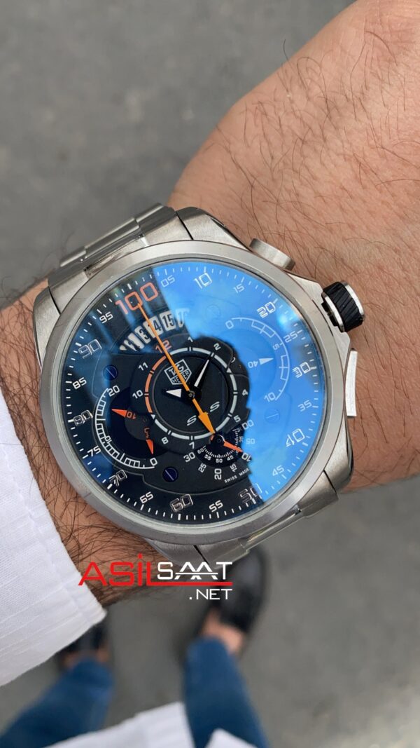 TAG Heuer Mercedes SLS Gümüş Kasa Siyah Kadran TAG Heuer Mercedes SLS Gümüş Kasa Siyah Kadran