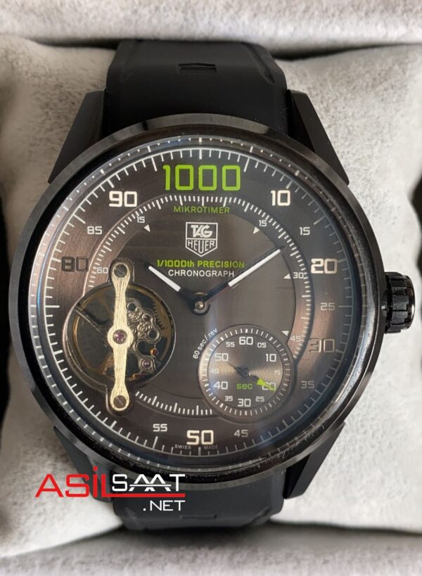 TAG Heuer Mikrotimer Tourbillon PVD Black Siyah TAG Heuer Mikrotimer Tourbillon PVD Black Siyah