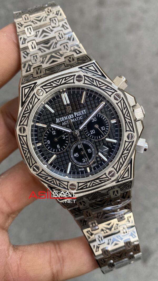 Audemars Piguet Royal Oak Chronograph İşlemeli Kasa APR092 Audemars Piguet Royal Oak Chronograph İşlemeli Kasa APR092