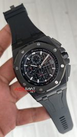 Audemars Piguet Royal Oak Offshore Carbon Siyah Kadran 26400AU Black 43mm Replika Saat