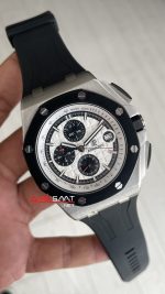 Audemars Piguet Royal Oak Offshore Chronograph Beyaz Kadran 26400SO Rubber 43 mm White Dial Replika Saat