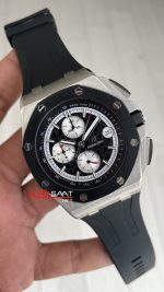 Audemars Piguet Royal Oak Offshore Chronograph Siyah Kadran 26400SO Rubber 43 mm Replika Saat