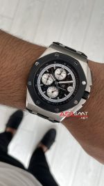 Audemars Piguet Royal Oak Offshore Chronograph Siyah Kadran 26400SO Rubber 43 mm Replika Saat