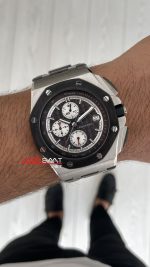 Audemars Piguet Royal Oak Offshore Chronograph Titanium Gri Kadran 43 mm 26400IO Grey Replika Saat