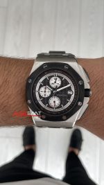 Audemars Piguet Royal Oak Offshore Chronograph Titanium Gri Kadran 43 mm 26400IO Grey Replika Saat