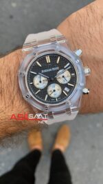 Audemars Piguet Royal Oak Siyah ve Beyaz Kadran Replika Saat APR091