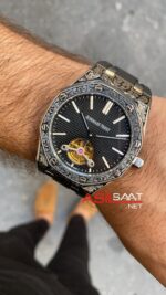 Audemars Piguet Royal Oak Tourbillon İşlemeli Kasa Kauçuk Kordon APR093
