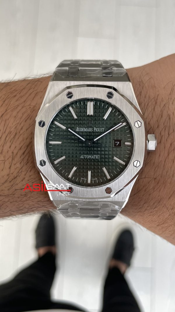 Audemars Piguet Royal Oak Yeşil Kadran 15400ST Replika Saat Audemars Piguet Royal Oak Yeşil Kadran 15400ST Replika Saat