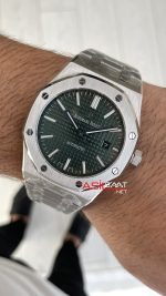 Audemars Piguet Royal Oak Yeşil Kadran 15400ST Replika Saat