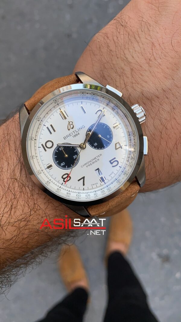 Breitling Premier Norton B01 AB0118 Beyaz Kadran