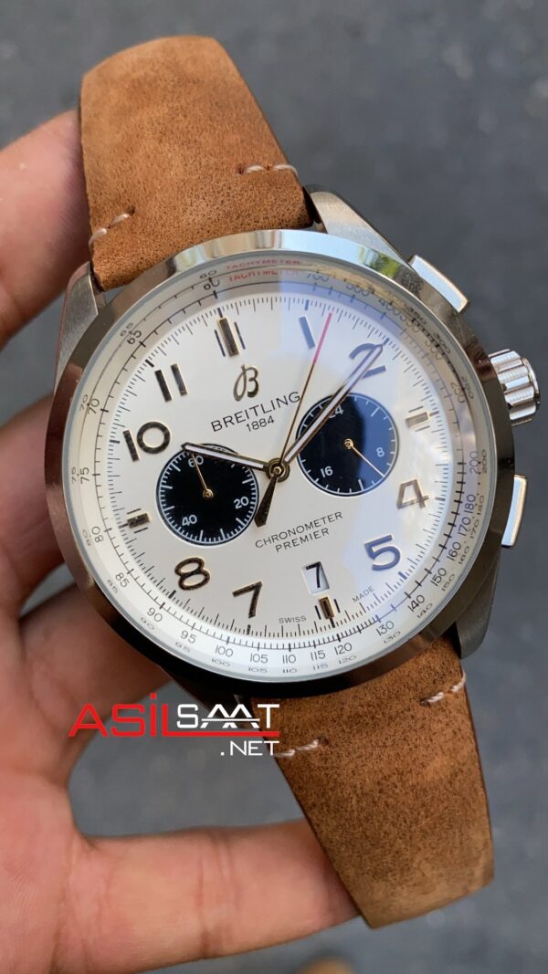 Breitling Premier Norton B01 AB0118 Beyaz Kadran