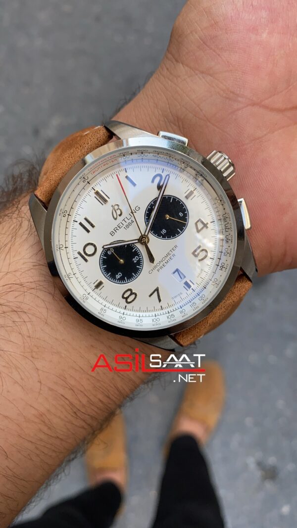 Breitling Premier Norton B01 AB0118 Beyaz Kadran