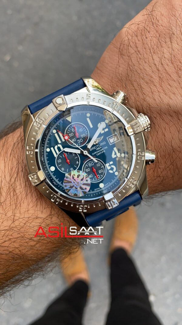 Breitling Super Avenger II Blue Diver Pro A13371 Silver BAC004