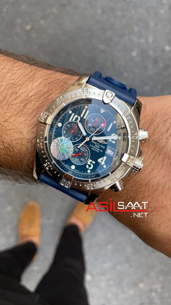 Breitling Super Avenger II Blue Diver Pro A13371 Silver BAC004