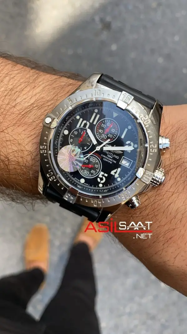 Breitling Süper Avenger II Diver Pro A13371 Silver Rubber BAC002