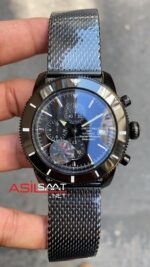 Breitling Superocean Heritage 2 PVD Black 44 mm Siyah Hasır Kordon